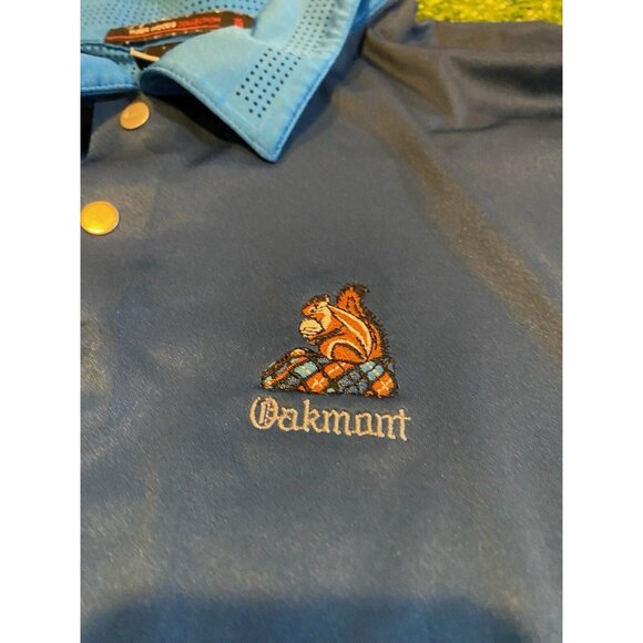 Nike shirt mens large blue black tiger woods collection oakmont polo stretch 26 - Picture 4 of 10